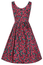 Amanda Red Anemone Swing Dress
