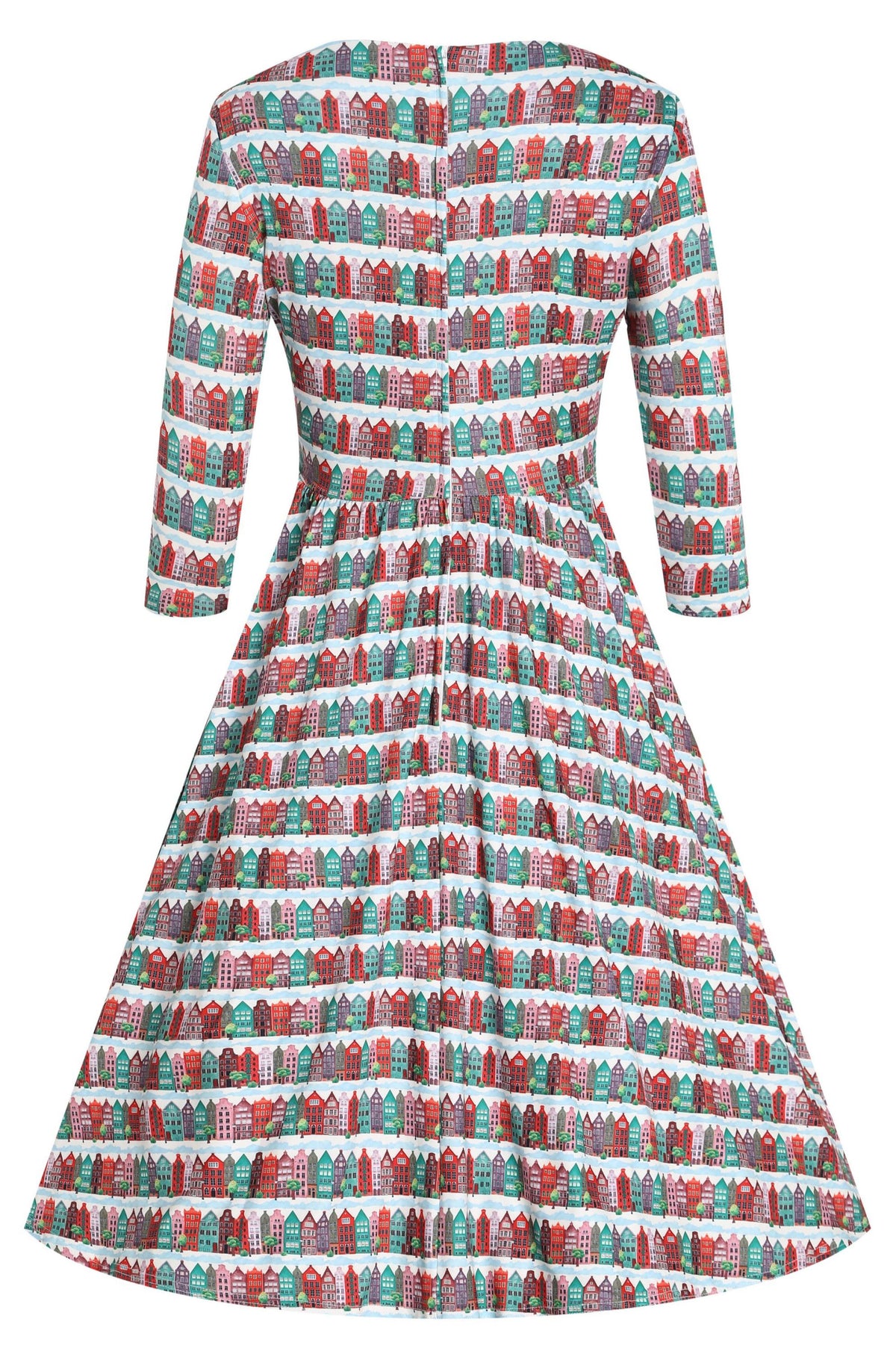 Billie Italian Village Long Sleeved Dress