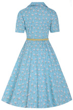 Penelope Duck Farm Shirt Dress In Light Blue