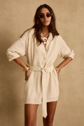 Barcelona Natural Belted Dress