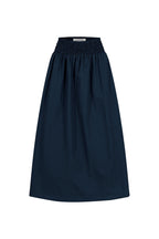 Brooke Midi A-Line Skirt Navy