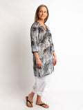 Long Top in Black Fern