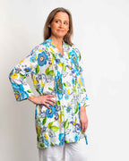 Tully Top in White Floral