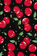 Claudia Black Cherry Swing Dress