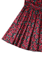 Amanda Red Anemone Swing Dress