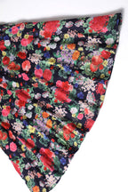 Matilda Navy Blue Midnight Garden Floral Wrap Dress