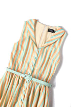 Maverick Yellow Striped Shirt Dress