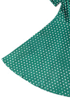 Matilda Green Polka Dot Wrap Dress