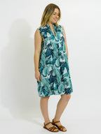 Kuranda Dress in Green Banana Leaves