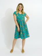Marcoola dress in Green Garden