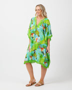 Bedarra Kaftan Dress in Kaleido Garden