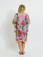 Bedarra Kaftan in Fresh Pink Floral