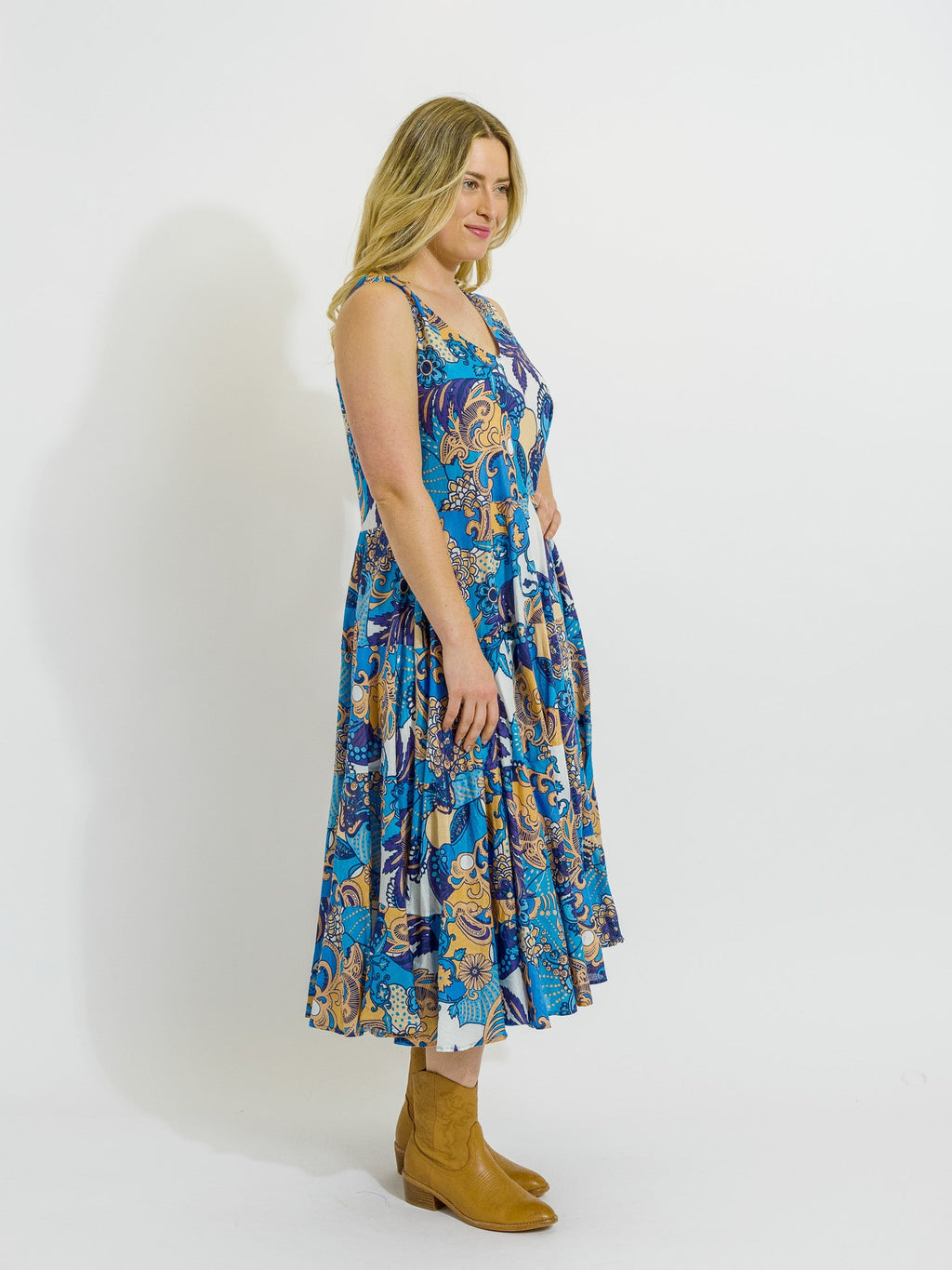 Daydream Dress in Kaleido Blue
