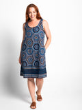 Henning Dress in Blue Hex
