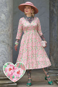 Billie Pink Peony Long Sleeved Dress
