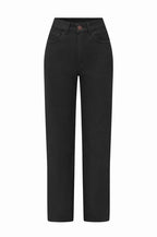 Ellie Straight Leg Coated Jeans Black