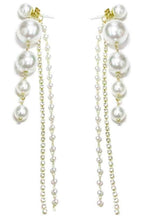 Everly Pearl & Rhinestone Drop Earrings