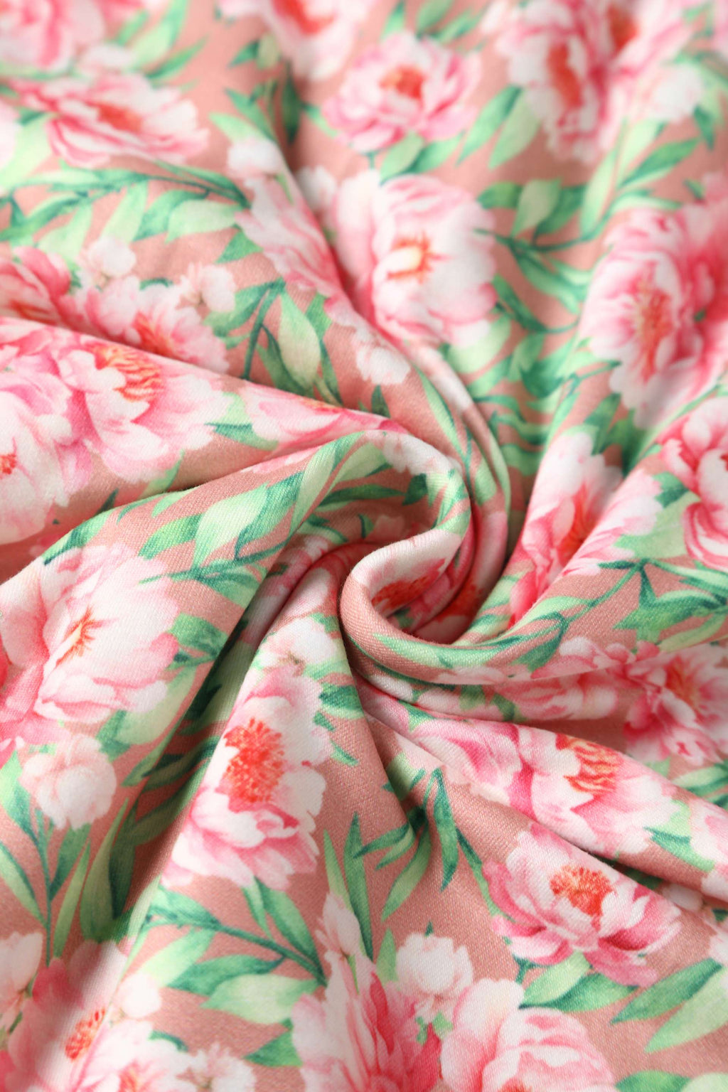 Brenda Pink Floral Short Sleeved Dress