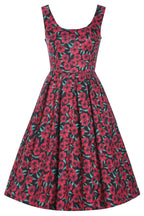 Amanda Red Anemone Swing Dress