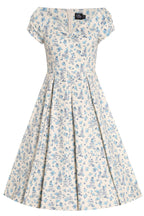 Lily Bird Cage Off Shoulder Dress In Cream White