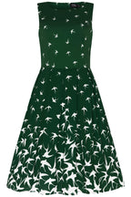Annie Raising Bird Swing Dress in Green