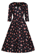 Billie Black Rockabilly Skull & Rose Dress