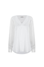 Hannah Long Sleeve Top White