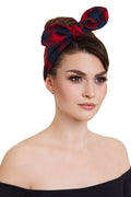 Classic Headband in Red Tartan