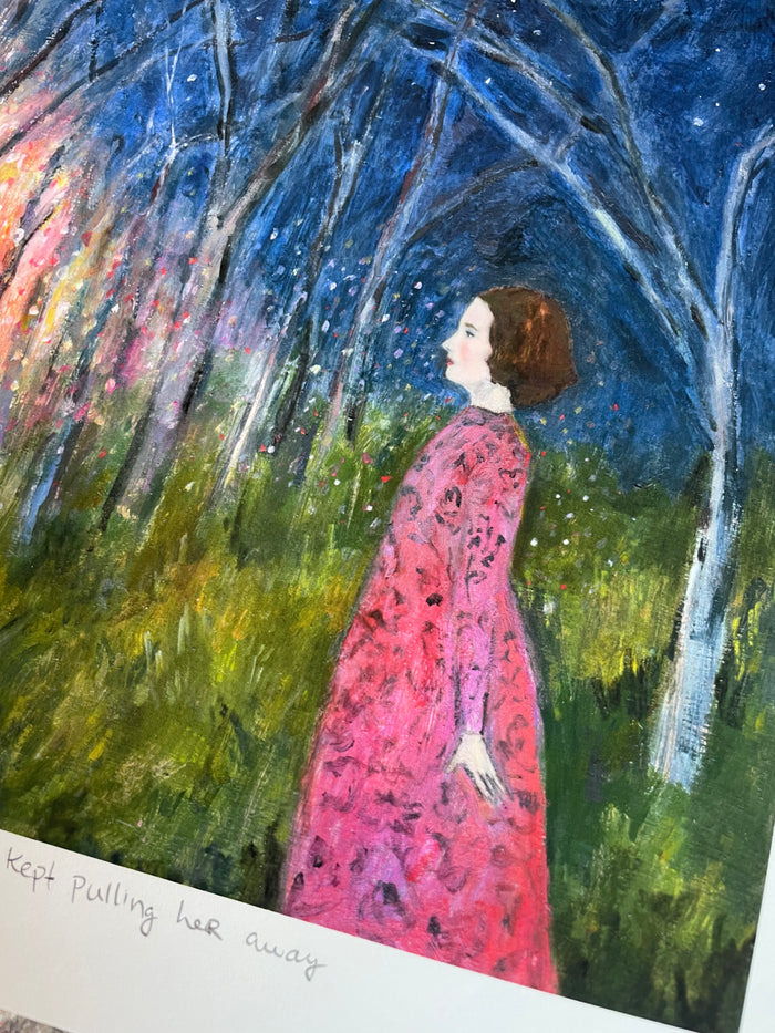 Something kept pulling her away - print