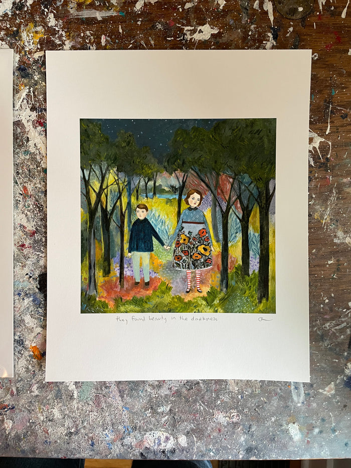 They found beauty in the darkness -  print