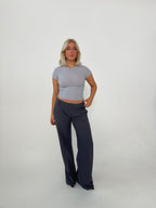 Britney low waisted suit pants - Grey