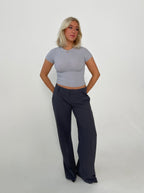 Britney low waisted suit pants - Grey