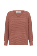 Kayla V-Neck Jumper Blush