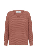Kayla V-Neck Jumper Blush