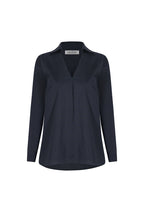 Lynette Collared Long Sleeve Shirt Navy