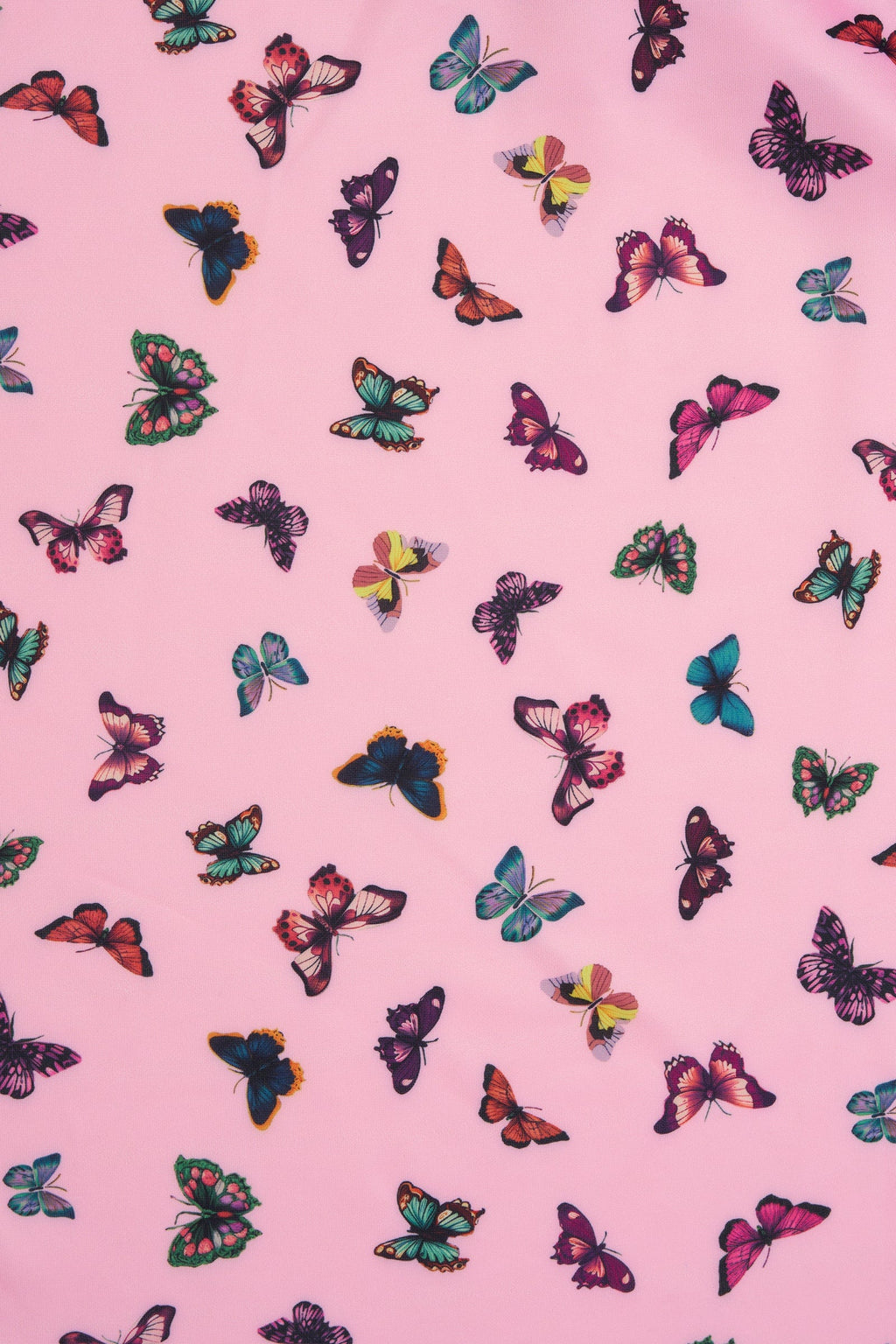 Lily Off Shoulder Pink Butterfly Swing Dress