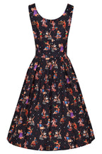 Amanda Pinup Girl Swing Dress In Black