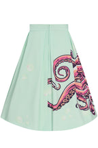 Carolyn Mint Green Octopus Box Pleated Skirt