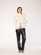 NOOR - Braid Sweater • Milk