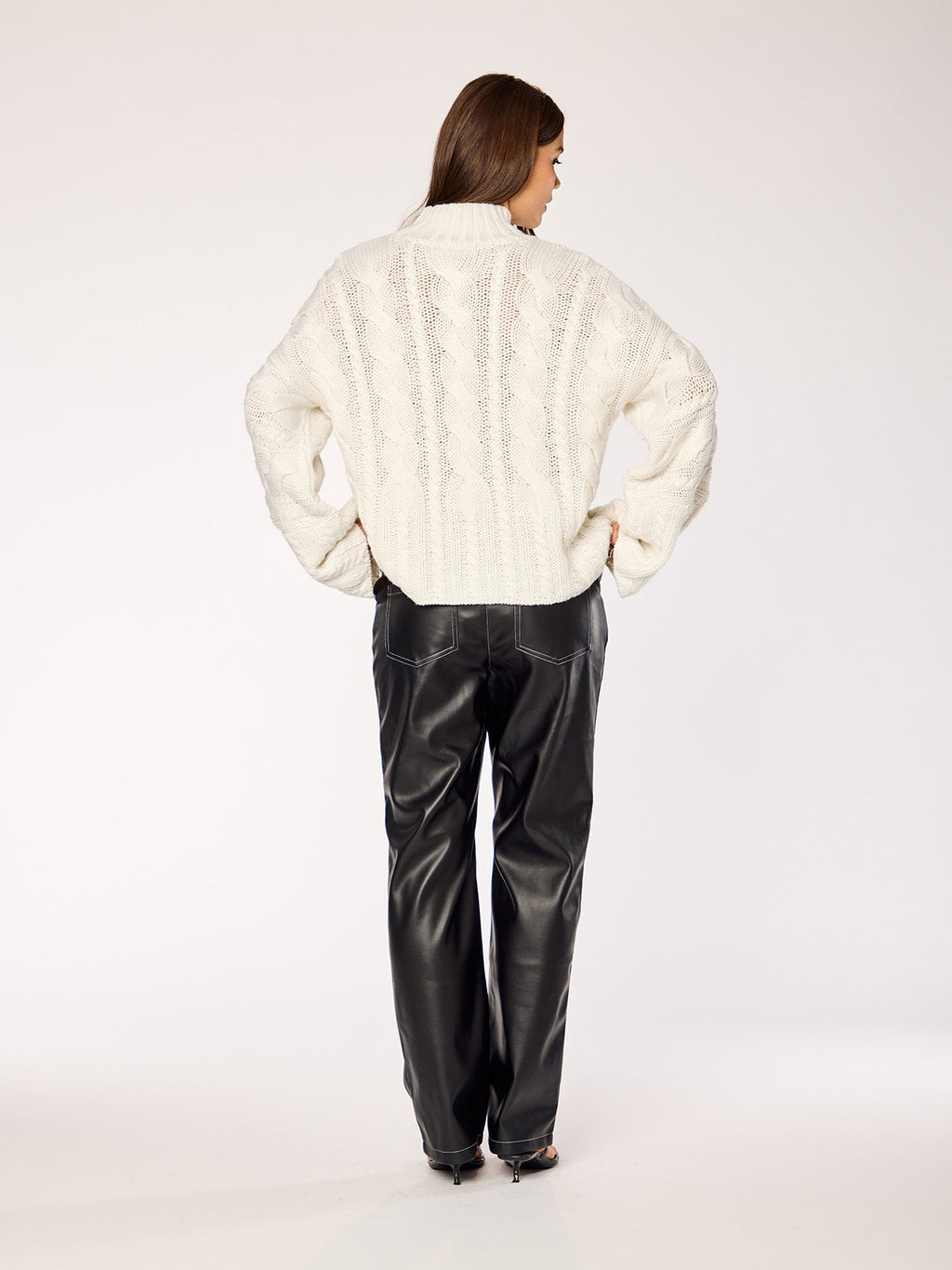 NOOR - Braid Sweater • Milk