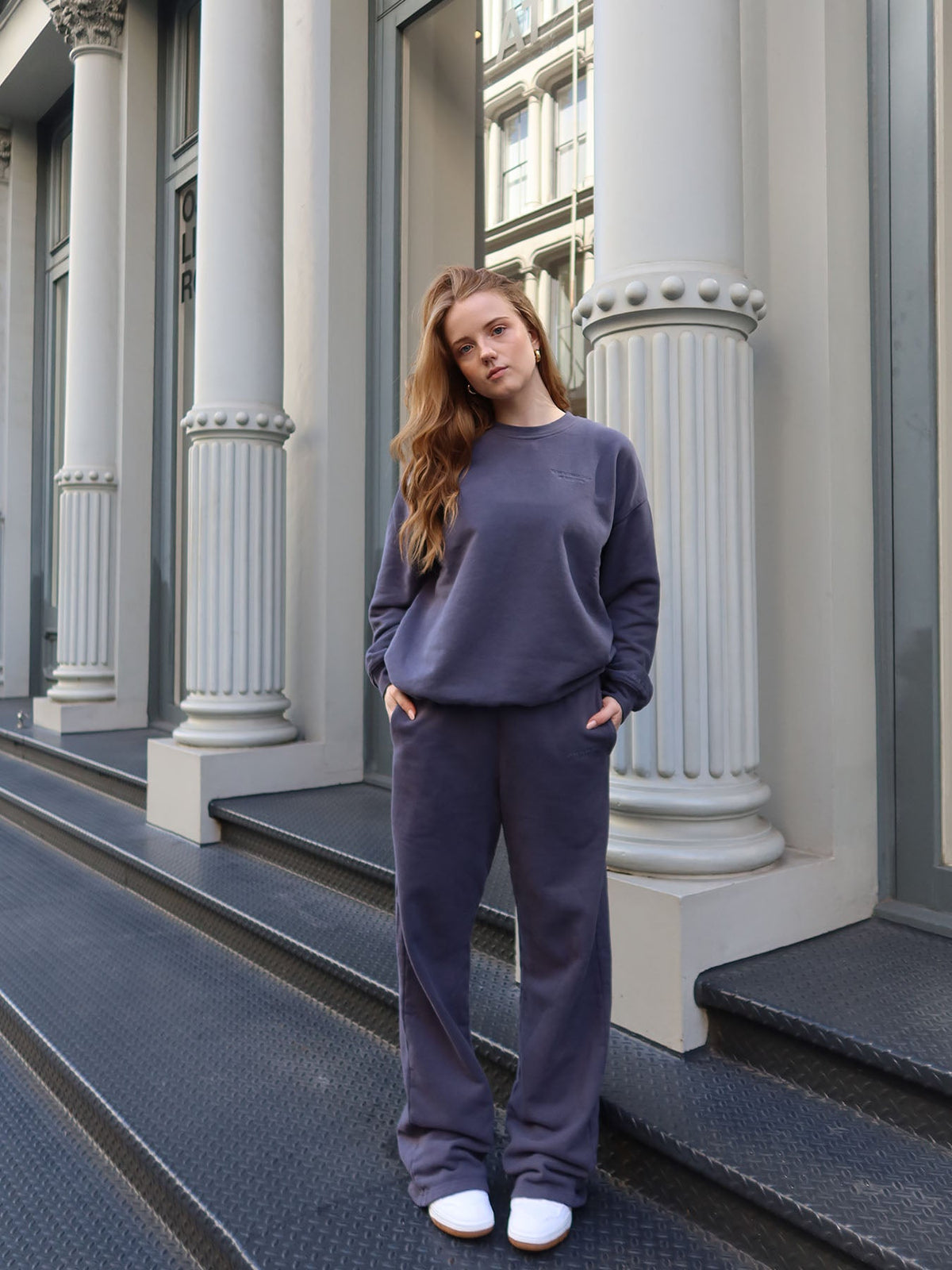 ESSENTIALS - Straight Leg Sweatpants • Steel