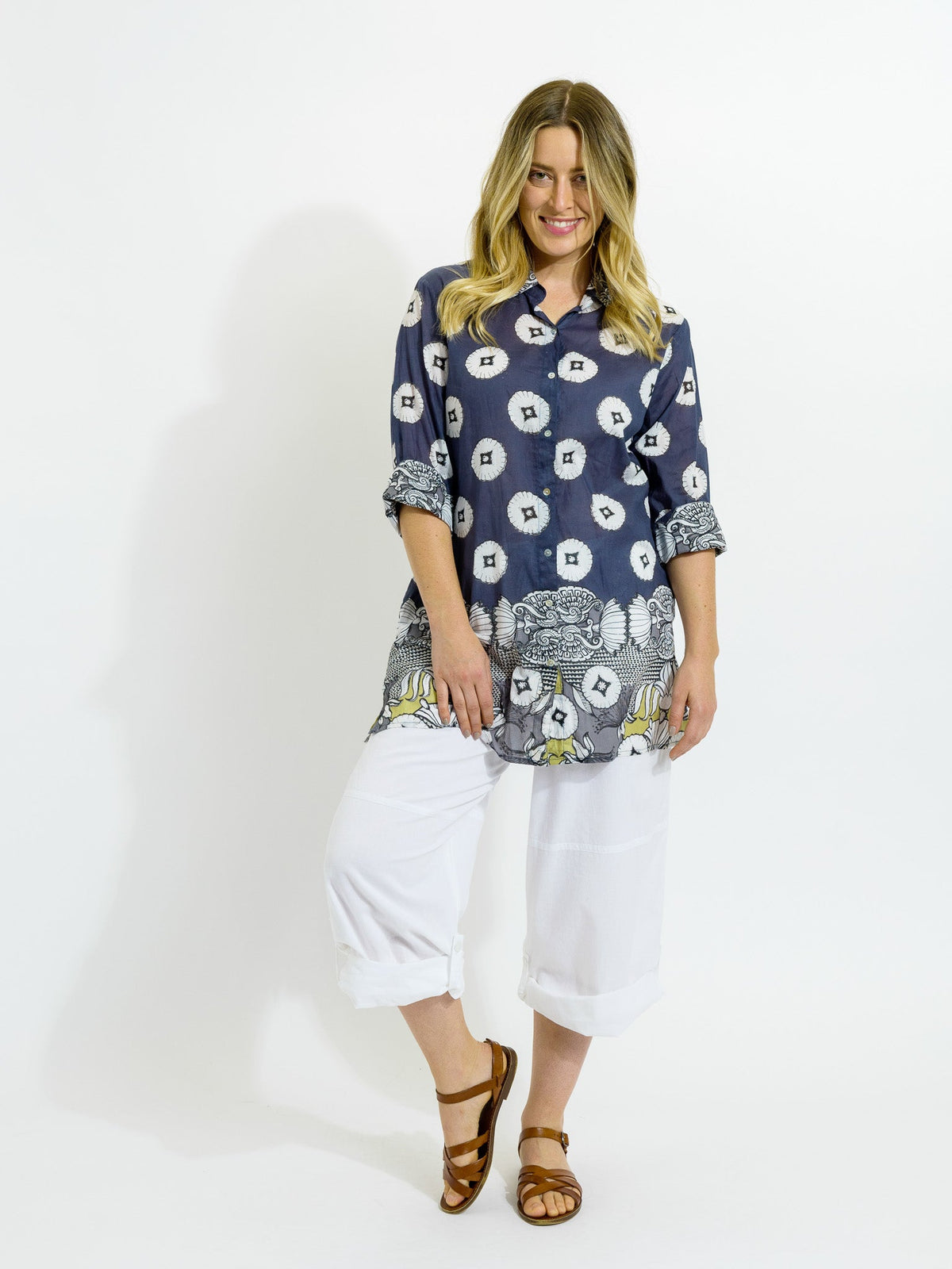 Maroochy Collared Shirt in Storm Grey