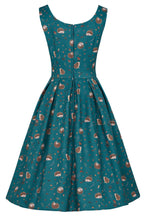 Amanda Teal Hedgehog Swing Dress