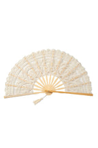 Unveiled White Lace Fan