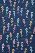 Matilda Navy Blue Seahorse Wrap Dress