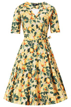 Matilda Lemon Wrap Dress in Yellow