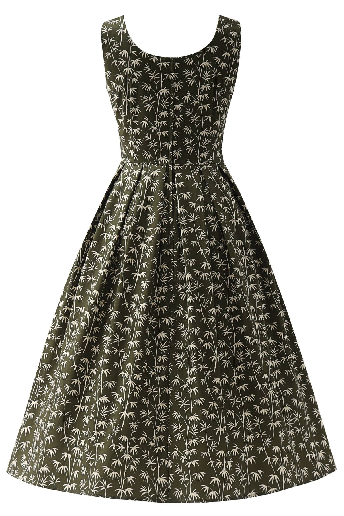 Ophelia Green Bamboo Midi Dress