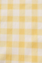 Amanda Yellow Gingham Swing Dress