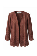 Valentina Floral Detail Jacket Brown