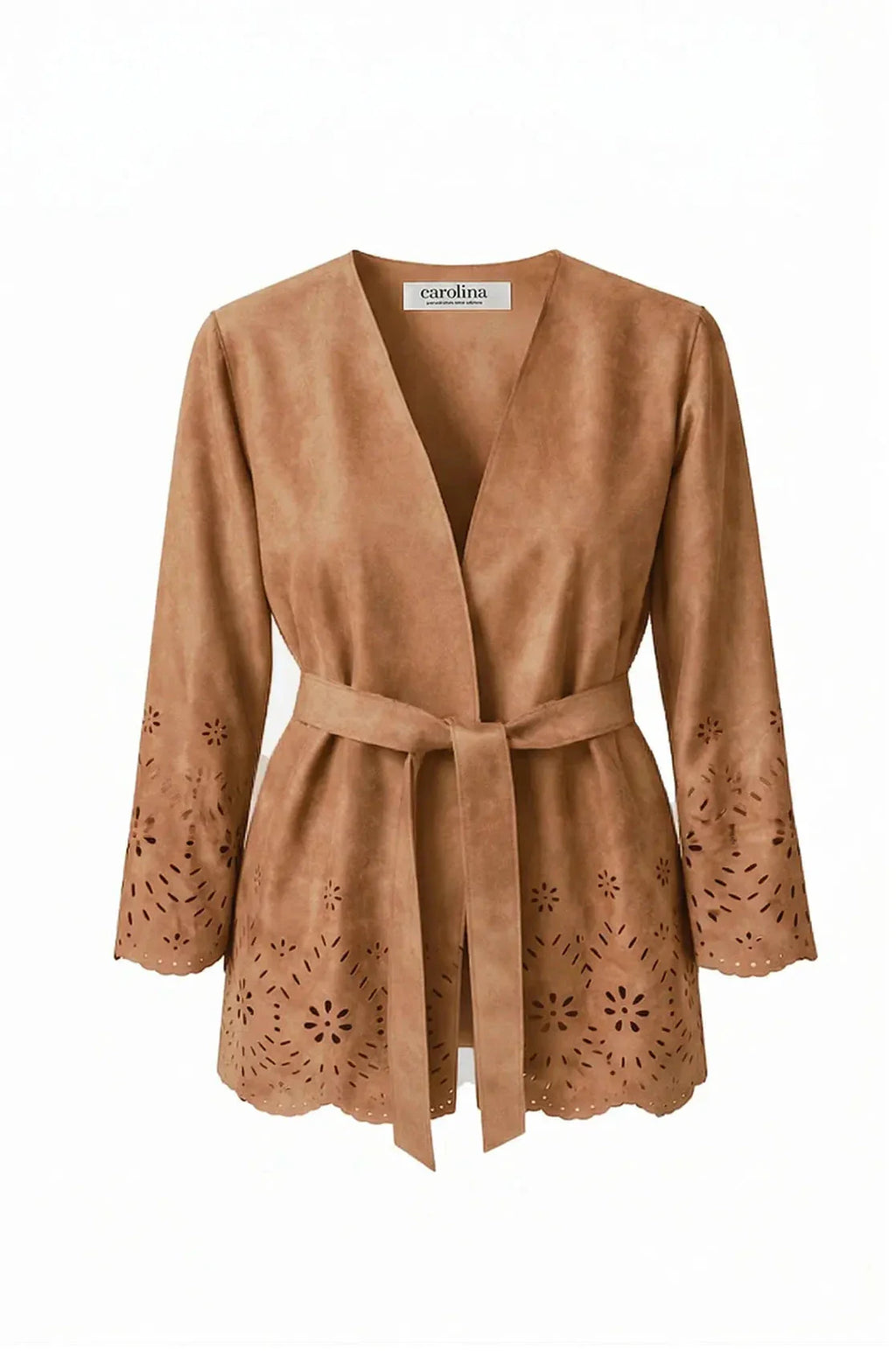 Valentina Floral Detail Jacket Taupe